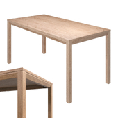 AIR. Rectangular extendable oak table made by Tohma.