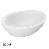 OM White glossy countertop washbasin, Cloud, IDDIS, CLOWS06i27