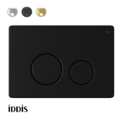 OM Flush plate, universal, black/gold/chrome, Unisteel, 001, IDDIS, UNS01MBi77