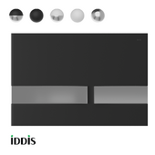 OM Flush plate, universal, black/chrome/white, Unifix, 006, IDDIS, UNI06BCi77