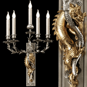 Ombres and Facettes dragon wall light 5