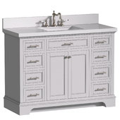 Bathroom Cabinet with a washbasin in a classic style. Bathroom furniture.Bathroom Sink Vanity