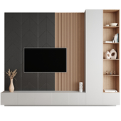 TV Wall with decor