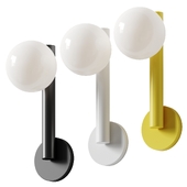 Atelier Areti Tube with Globes Wall Lamp