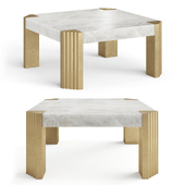 Athena Coffee Table, Grey Norway Marble by Soho home