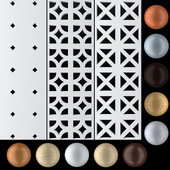 Ephesus, Simplex, Clio. Perforated panels. Presko.