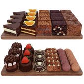 Chocolate dessert trays