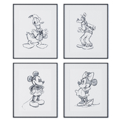 Постеры с персонажами Disney
