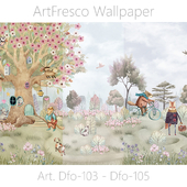ArtFresco Wallpaper - Дизайнерские бесшовные фотообои Art. Dfo-103 - Dfo-105 OM