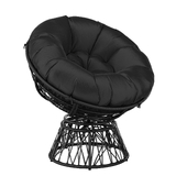 Swivel Papasan Chair Black Swivel Patio Chair
