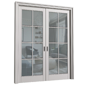 Interior sliding doors in classic style. French Art Deco Sliding Folding Modern Doors