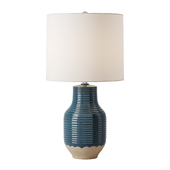 Blue Dipped Ceramic Lamp