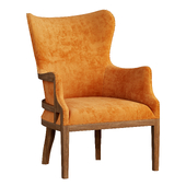 Gerorge Linen Wingback Accent Chair
