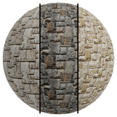 FB644 Tudor Limestone Stone covering | 3MAT | 4k | seamless | PBR