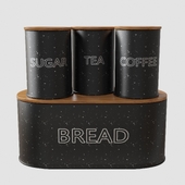 Bread box and jars for bulk products