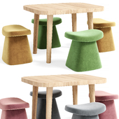 Plush TShaped Stool