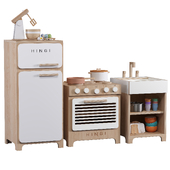 Wooden Play Kitchen by Hingi