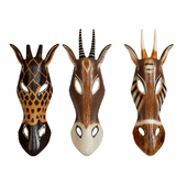 African giraffe mask