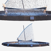 Boat Water Fountain
