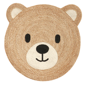 Children's rug made of jute in the form of a bear cub's head, Osora from LA REDOUTE INTERIEURS