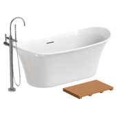 Riley Acrylic White Freestanding Bath