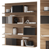 Открытый Книжный шкаф BERCHET by Pacini & Cappellini с декором