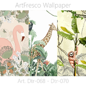 ArtFresco Wallpaper - Дизайнерские бесшовные фотообои Art. Dtr-068 - Dtr-070 OM