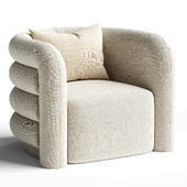 Curves Cream Lounge Chair