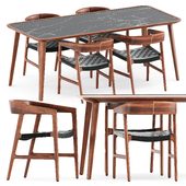 Tesa chairs and Kalota table by Artisan