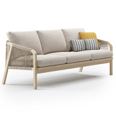 Outdoor Garden Woven Lounge 3 seater Sofa by Kettler