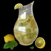 Lemonade in a decanter