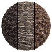 FB659 BLUFFSTONE(Eldorado stone) covering | 3MAT | 4k | seamless | PBR