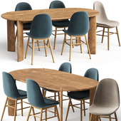 Elmo dining table and Polina chairs by Laredoute