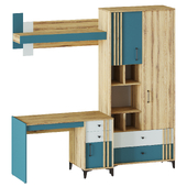 Woodstock children's furniture set, workplace in two versions