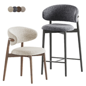 Oleandro Stool & Chair by Calligaris