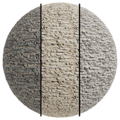 FB664 EUROPEAN LEDGE(Eldorado stone) covering | 3MAT | 4k | seamless | PBR