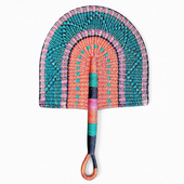 African Handwoven Fan 38