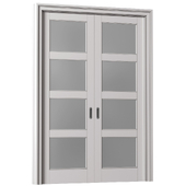 Interior sliding frosted glass doors. Art Deco Sliding Folding Modern Doors
