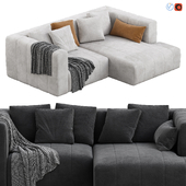Langham Channeled 2 Piece Sectional Sofa