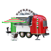 Airstream coffee bar trailer