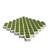 Eco tiles with grass