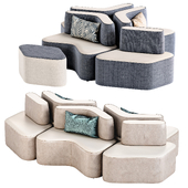 CROSS Sectional sofa By Diemme