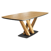 RAY. Dining table manufactured by Tohma.
