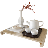 Japanese decorative tea set