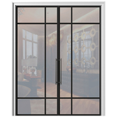 Interior Doors in Art Deco style .Glass Swing Loft Doors. Interior Modern Doors