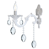 White sconce with crystal Eurosvet 10108/1 VELETTA