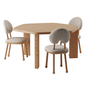K.I.M. Dining Table, Mr. OOPS Chair by Pierre Yovanovitch