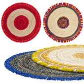 Round rugs set