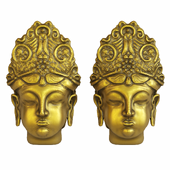 Budda head sculpture