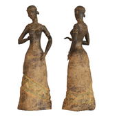 Decorative Lady african Statue Sculpture